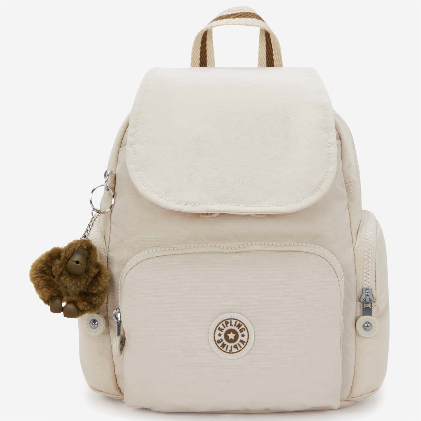 KIPLING City Zip Mini Soft Sand Mini Backpack with Adjustable Straps I6046-9LO