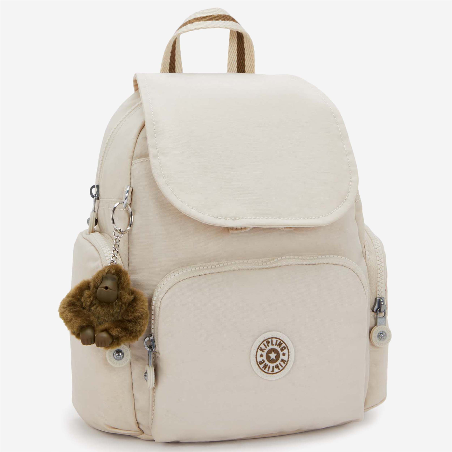 KIPLING City Zip Mini Soft Sand Mini Backpack with Adjustable Straps I6046-9LO