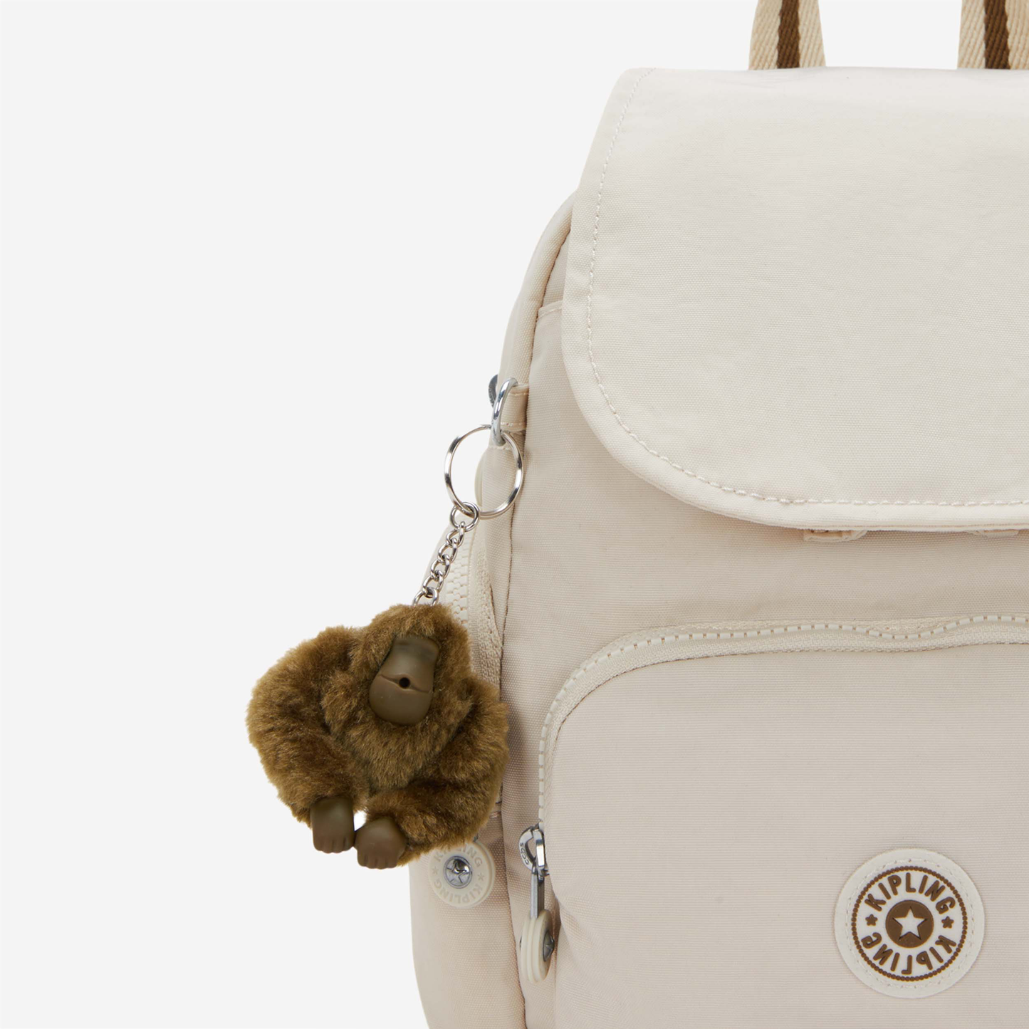 KIPLING City Zip Mini Soft Sand Mini Backpack with Adjustable Straps I6046-9LO