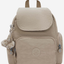 KIPLING City Zip Mini Soft Taupe Mini Backpack with Adjustable Straps I6046-4PW