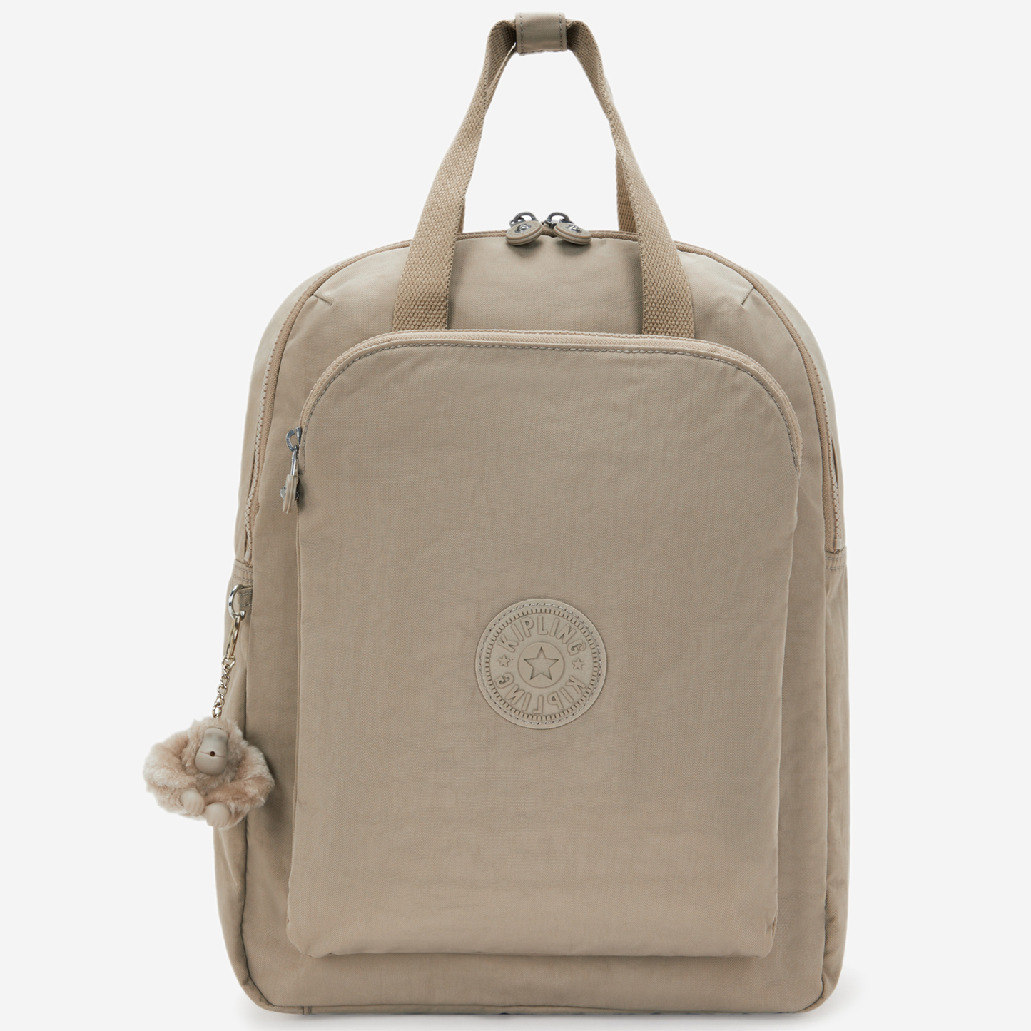KIPLING Kazuki L Soft Taupe Large backpack (with laptop compartment) I9642-4PW