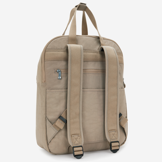 KIPLING Kazuki L Soft Taupe Large backpack (with laptop compartment) I9642-4PW