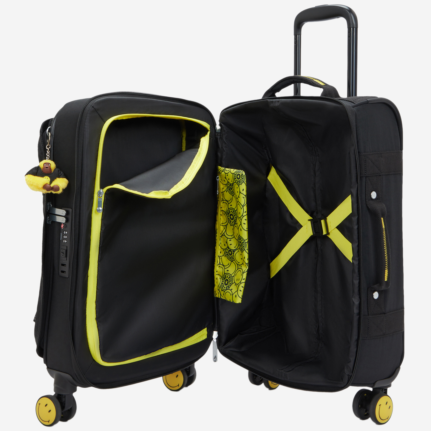 KIPLING Spontaneous S Yell Fun Black Small wheeled luggage I8533-1KS