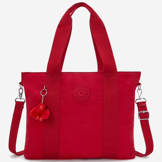 KIPLING Minta L Up Ruby Red Large tote (with removable shoulderstrap) I8258-1NW