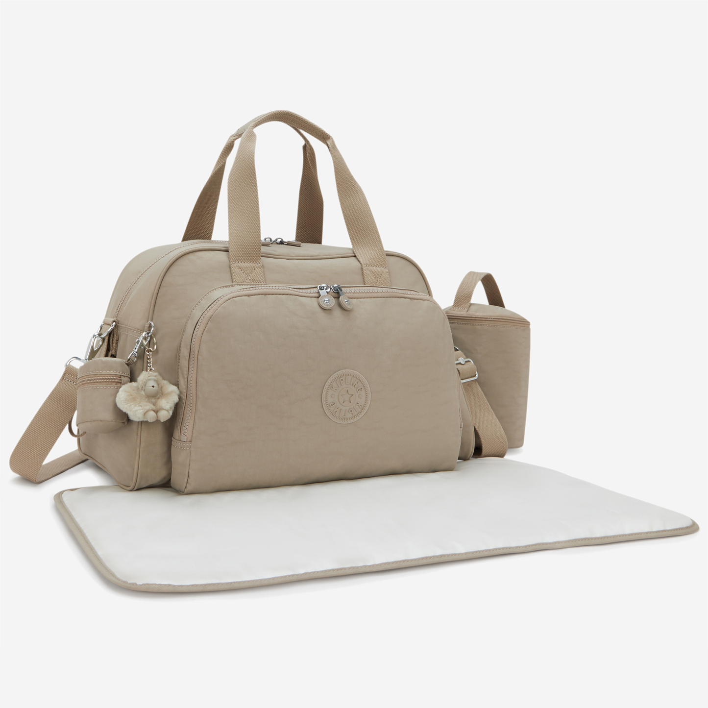 KIPLING Camama Soft Taupe Large baby bag (with changing mat) 10153-4PW