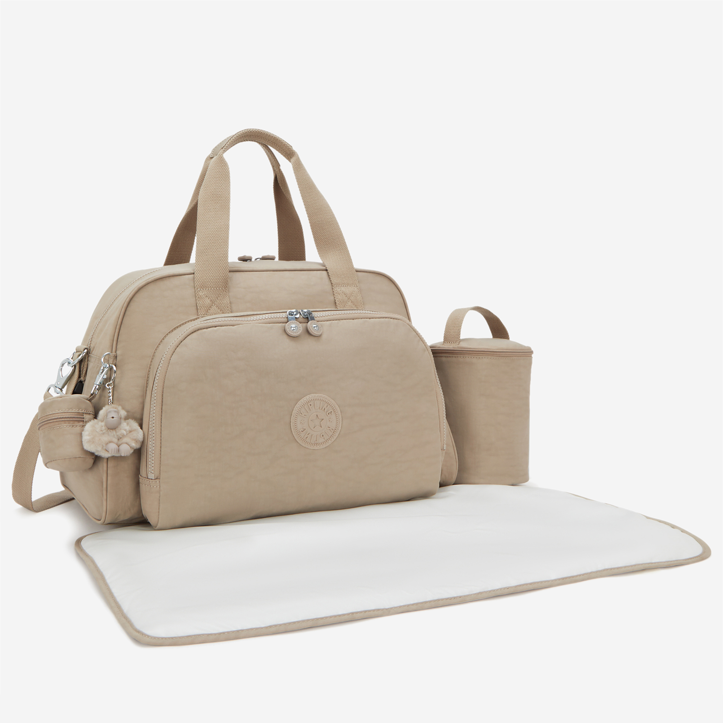 KIPLING Camama Soft Taupe Large baby bag (with changing mat) 10153-4PW
