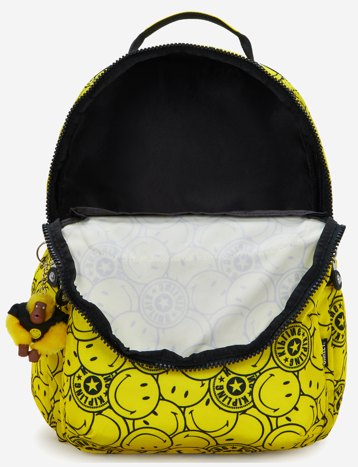 KIPLING Seoul Lap Yellow Fun Ball Large backpack (with laptop compartment) I8682-5KS