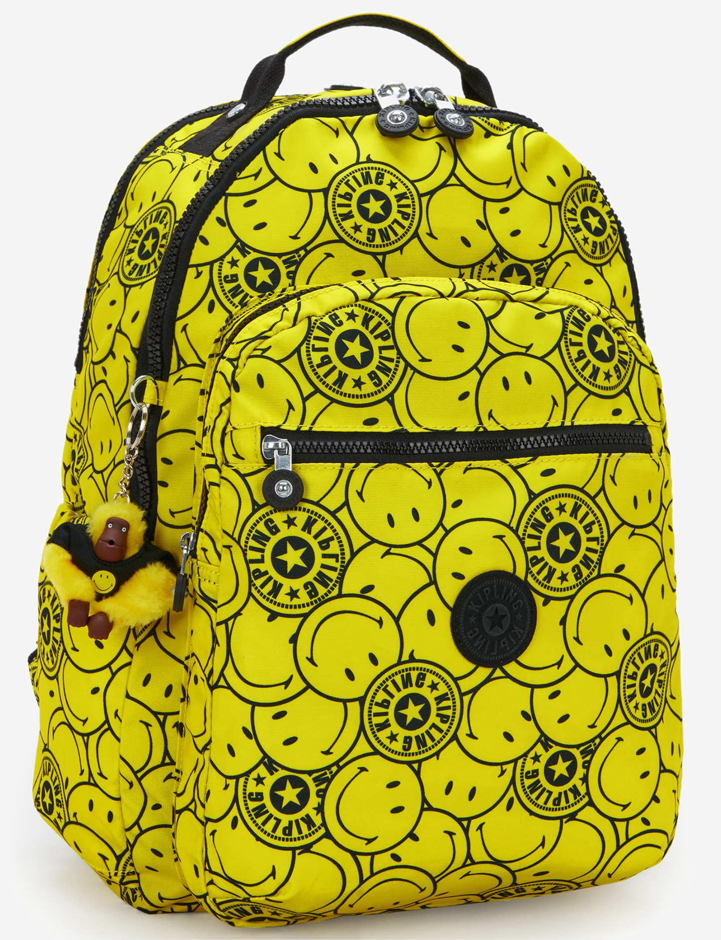 KIPLING Seoul Lap Yellow Fun Ball Large backpack (with laptop compartment) I8682-5KS