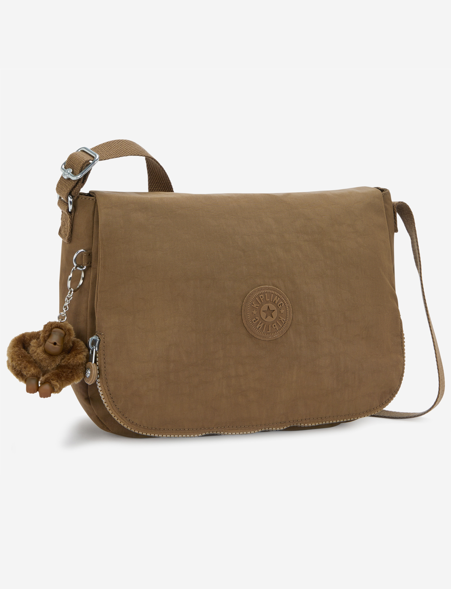 KIPLING Earthbeat M Smooth Khaki Medium crossbody I2505-1NA