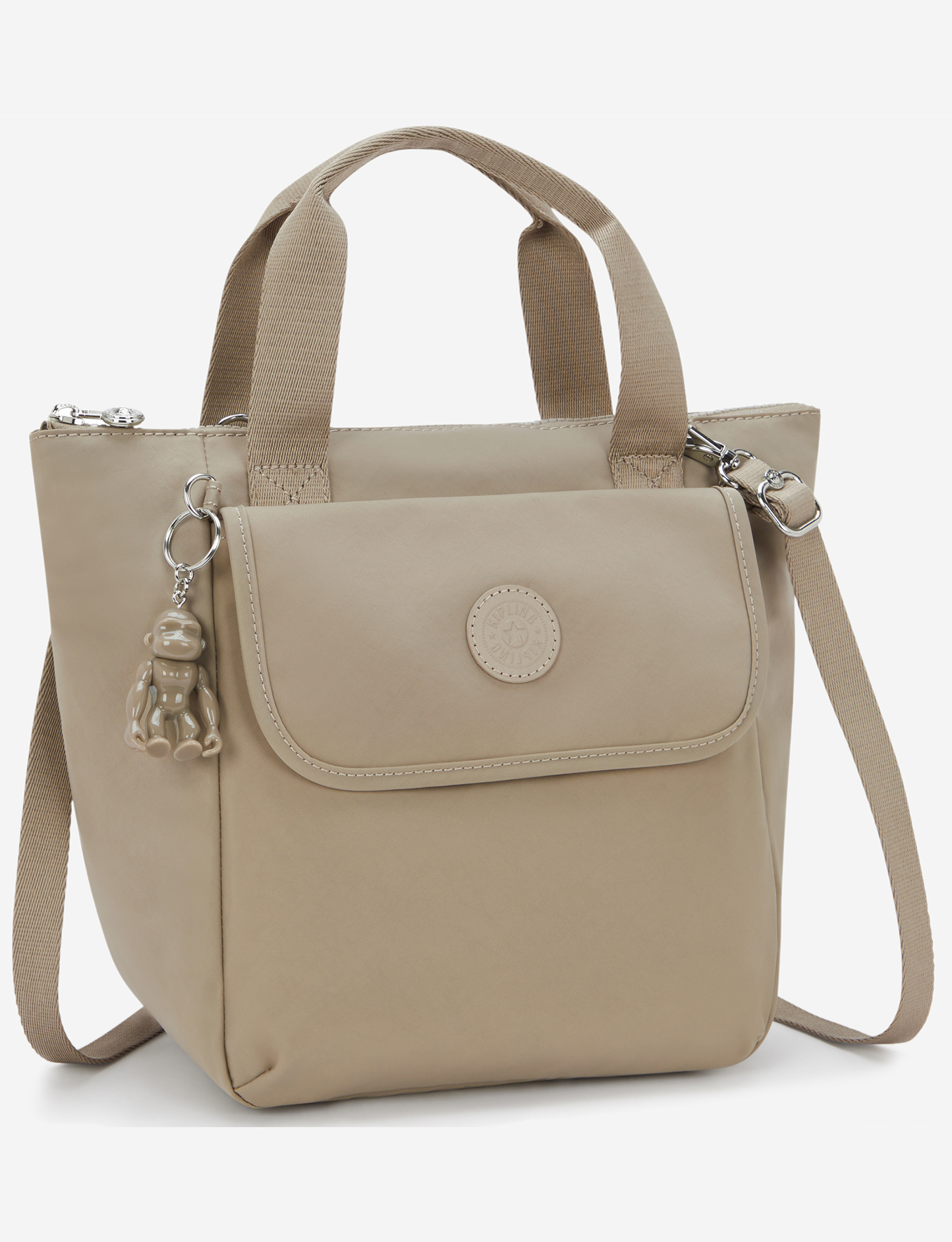 KIPLING Awakea Boho Tan Medium lunchbag (with removable shoulderstrap) I8053-1HX
