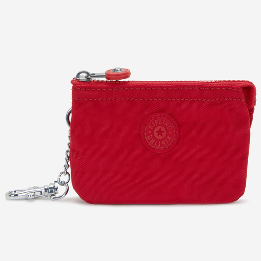 KIPLING Mini Creativity Ruby Red Small Purse with Keychain I3810-1NW