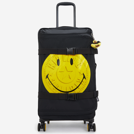 KIPLING Spontaneous M Yell Fun Black Medium wheeled luggage I8688-1KS