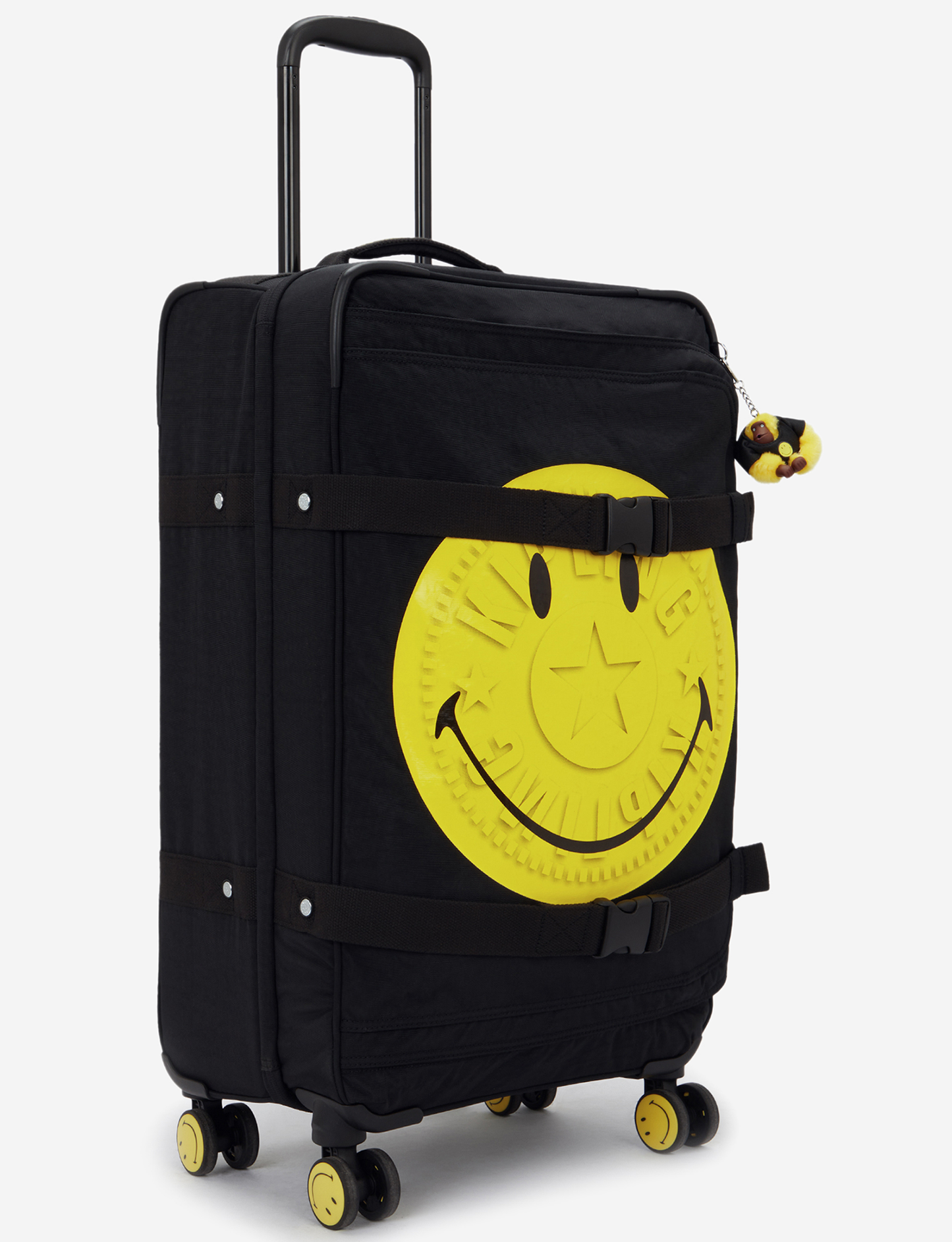 KIPLING Spontaneous M Yell Fun Black Medium wheeled luggage I8688-1KS
