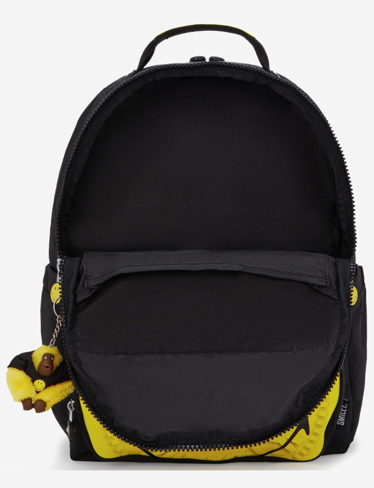 Kipling Seoul Lap Fun P Yell Fun Black Large Backpack (with Laptop Compartment) I9535-1KS