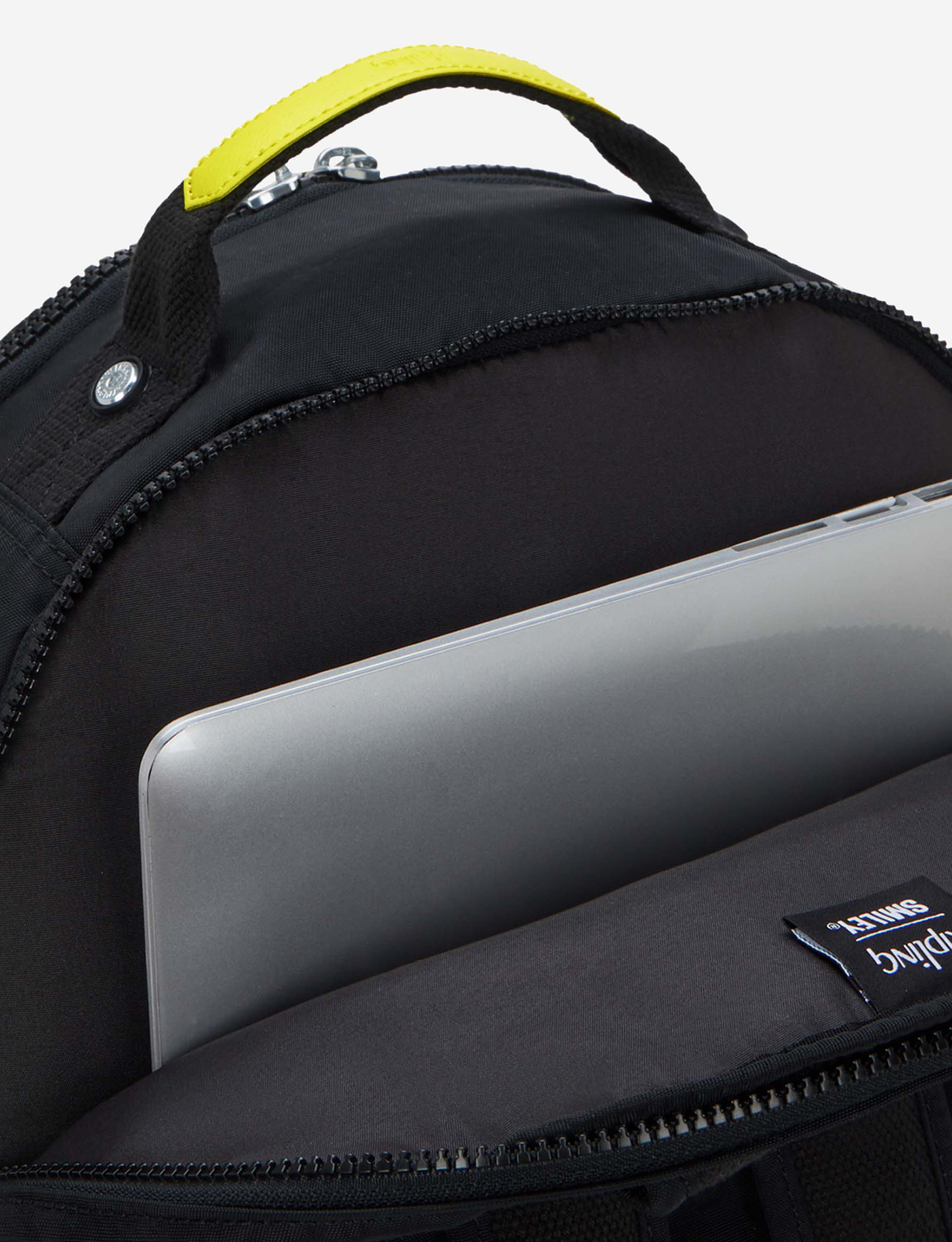 Kipling Seoul Lap Fun P Yell Fun Black Large Backpack (with Laptop Compartment) I9535-1KS