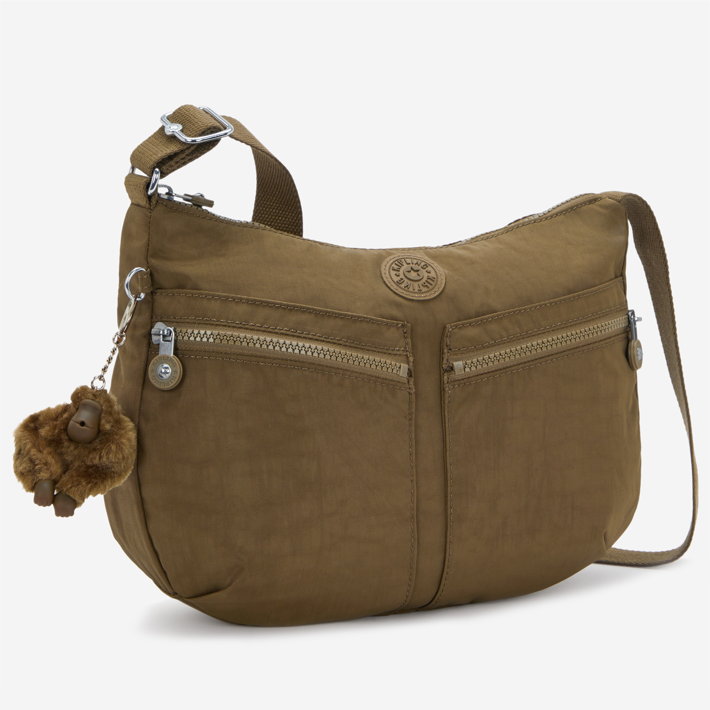 KIPLING Izellah Smooth Khaki Medium crossbody 02144-1NA