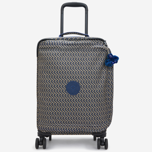 KIPLING Spontaneous S Blue on Wire Small wheeled luggage I7211-9PC