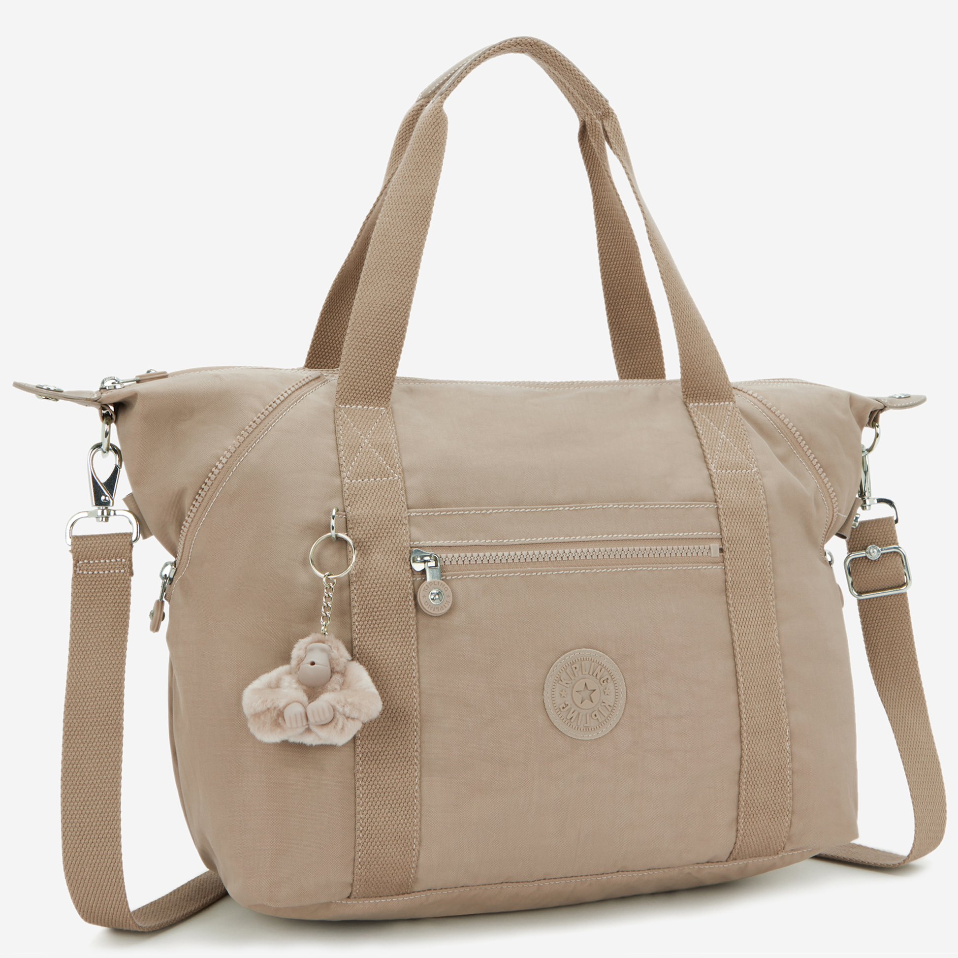 KIPLING Art Soft Taupe Medium tote (with removable shoulderstrap) 10619-4PW