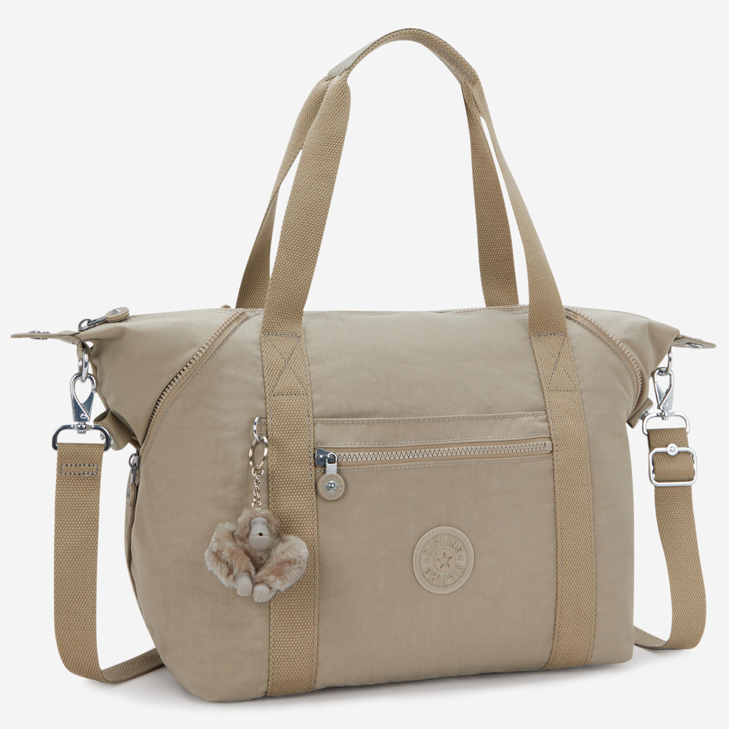 KIPLING Art Soft Taupe Medium tote (with removable shoulderstrap) 10619-4PW