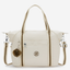Kipling Art Soft Sand Medium Tote (with Removable Shoulderstrap) 10619-9LO