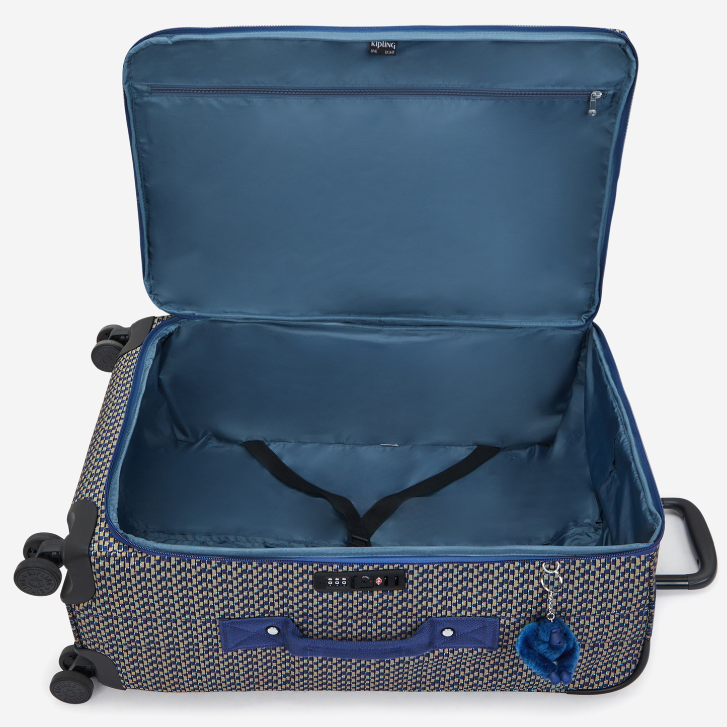 KIPLING Jet M Blue on Wire Medium wheeled luggage I9613-9PC