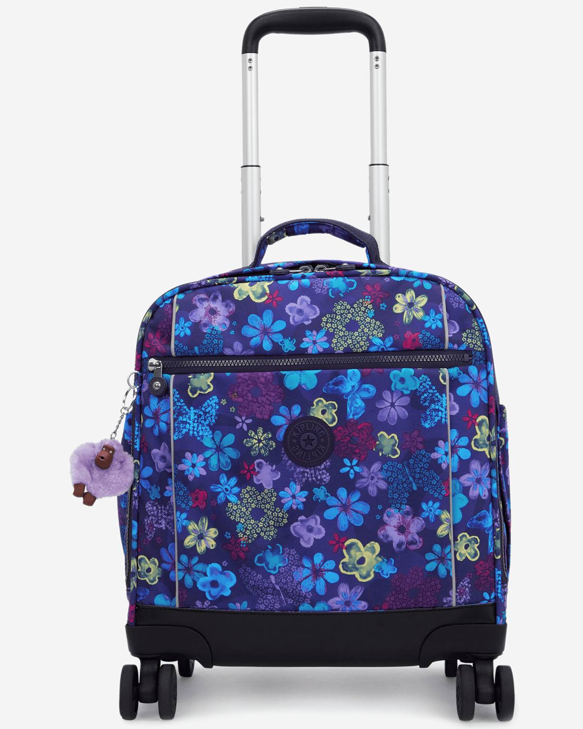 Kipling  New Storia S Dark Flwr Stamp Medium Wheeled Bag I8671-4FM