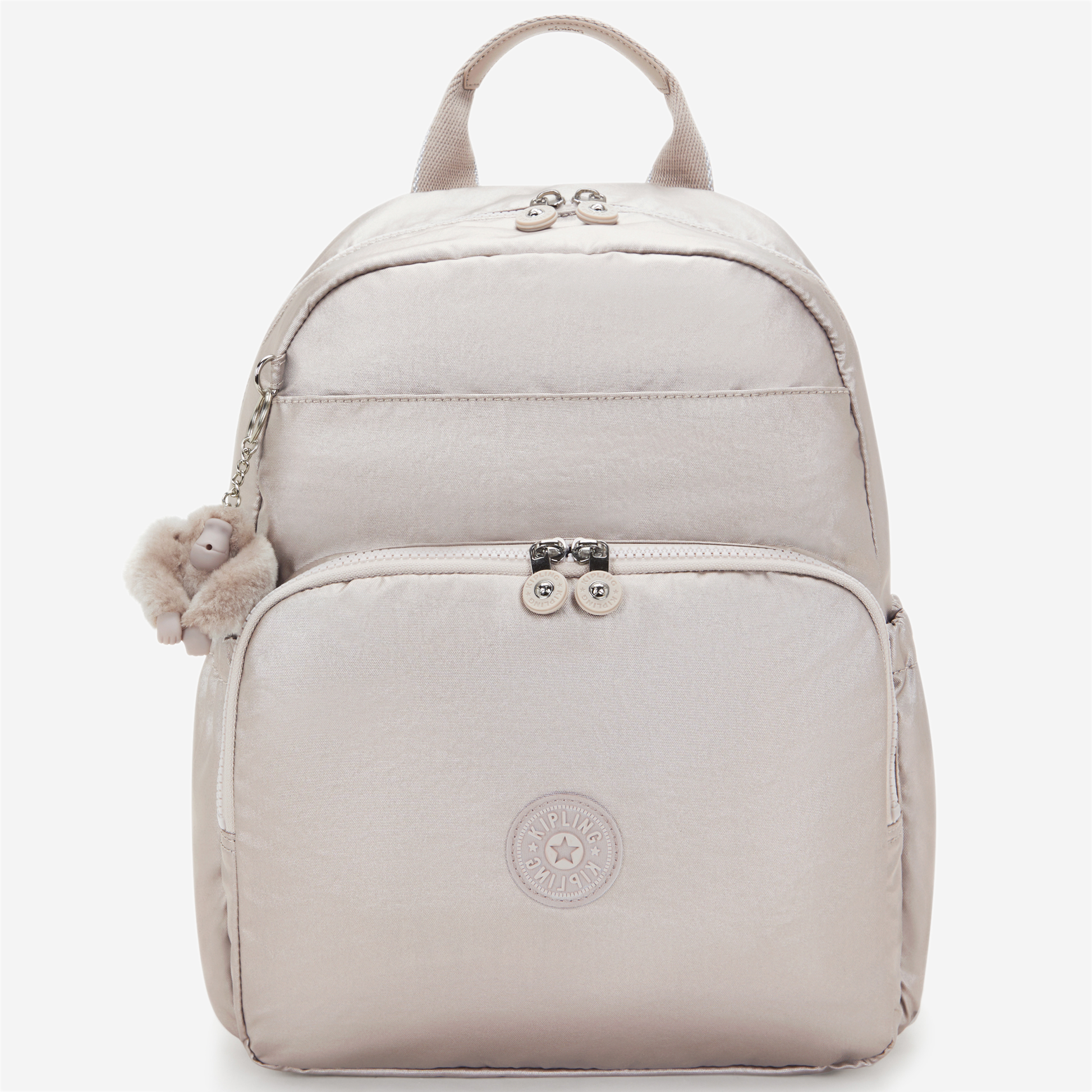 KIPLING Maisie Metallic Glow Medium baby backpack (with changing mat) I5294-48I