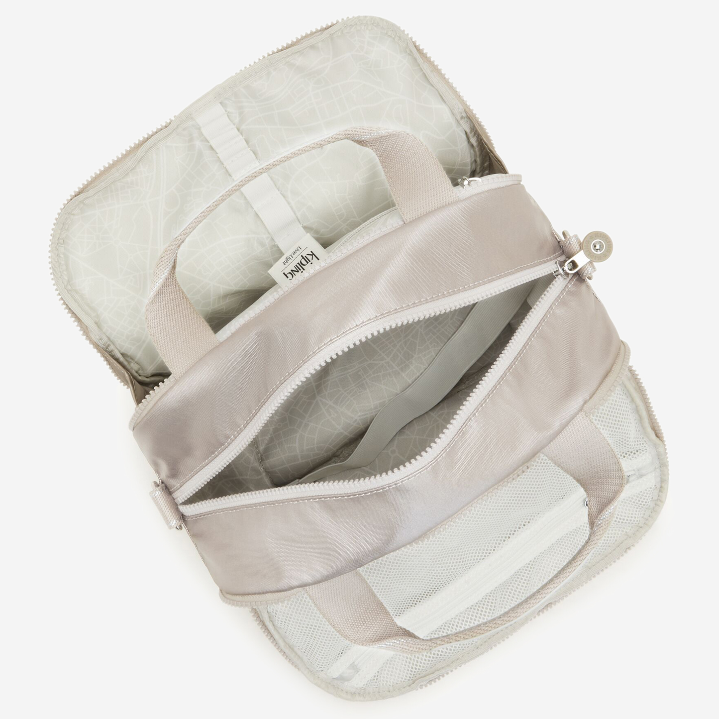 KIPLING Palmbeach Metallic Glow Large toiletry bag (with trolley sleeve) 25747-48I