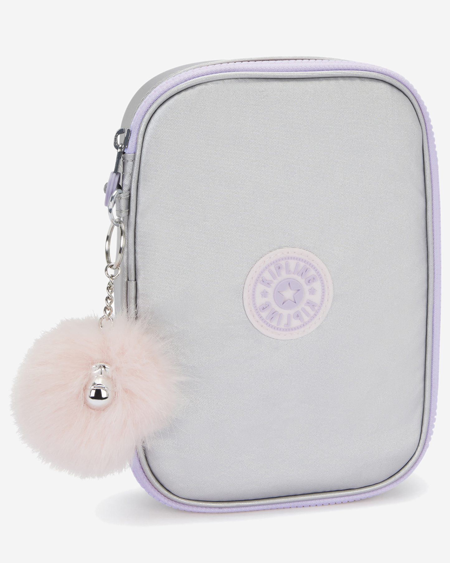 Kipling  100 Pens Silver Glow Met Large Pencase I3624-54M