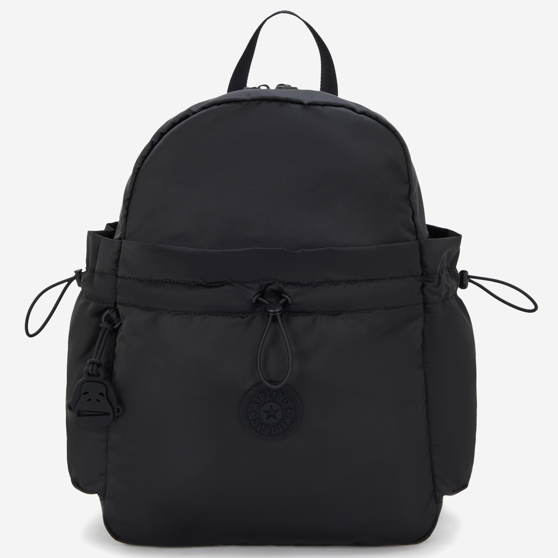 KIPLING Amita Simply Black Medium Backpack with Drawstring Pocket I8172-4RZ