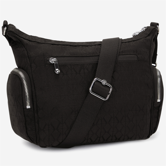 KIPLING Gabb S Noir Sign Jq Medium crossbody I8039-4NW