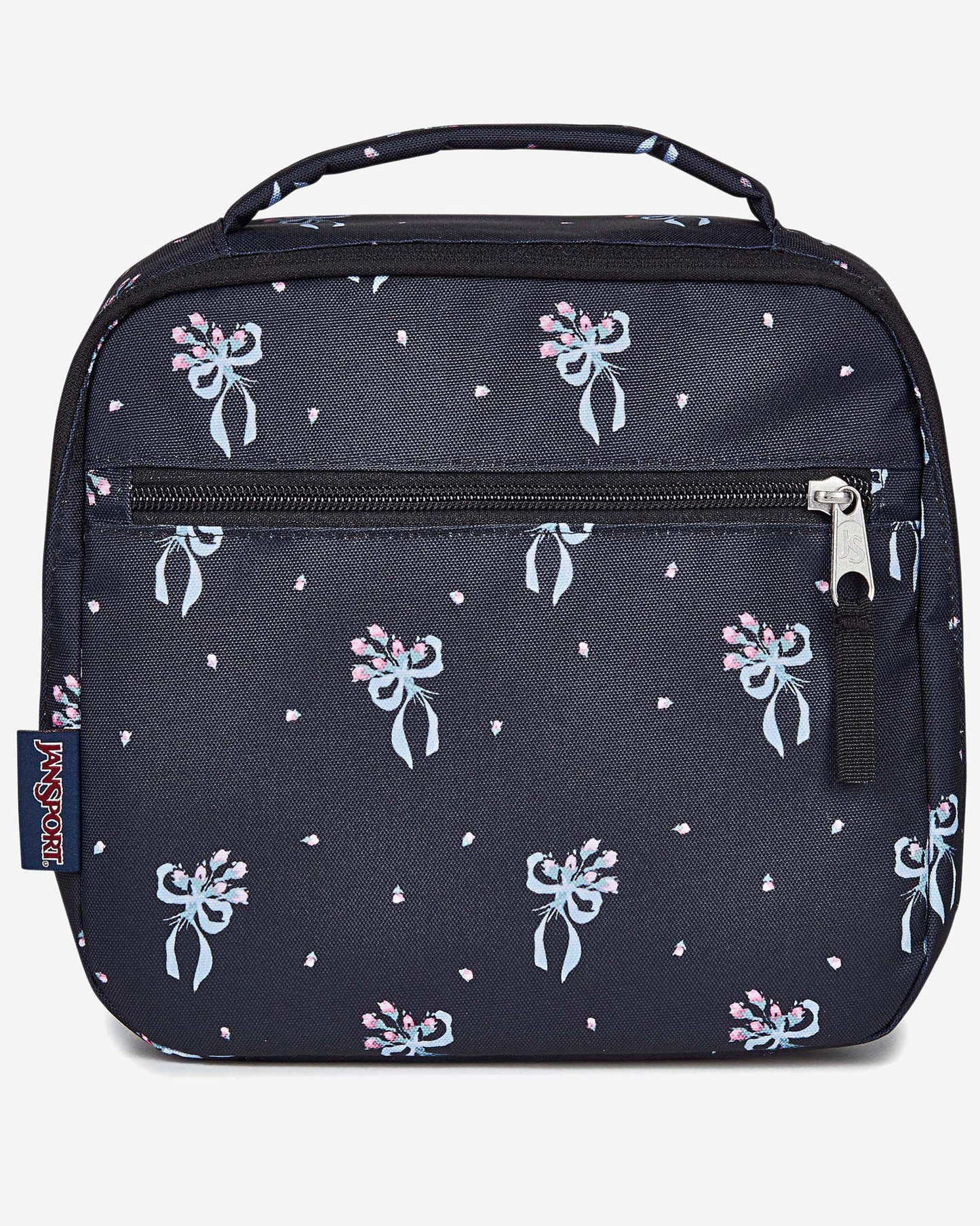 JanSport Lunch Break Pastel Petal Black Lunch Bag