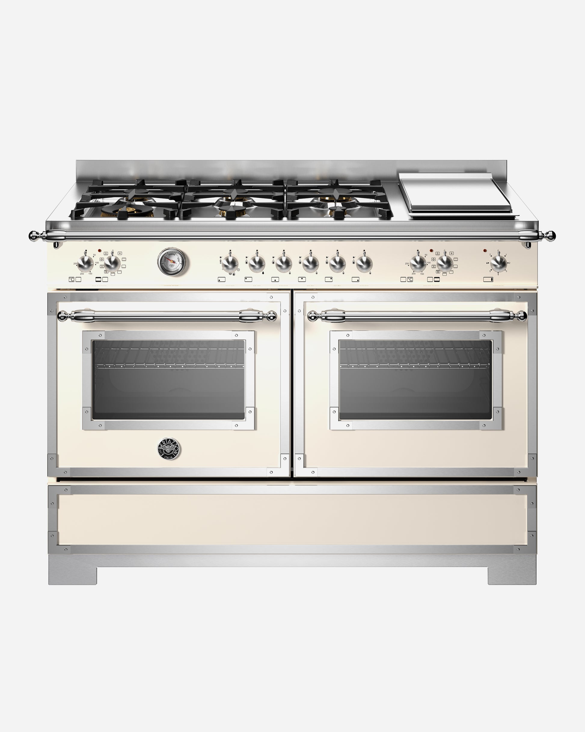 120 cm 6 burner and griddle and electric double oven