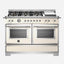 Bertazzoni Heritage Series Electric Double Oven Range Cooker 120cm, Avorio