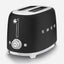 SMEG 2 Slice Toaster with Extra Wide Slots  Matte Black