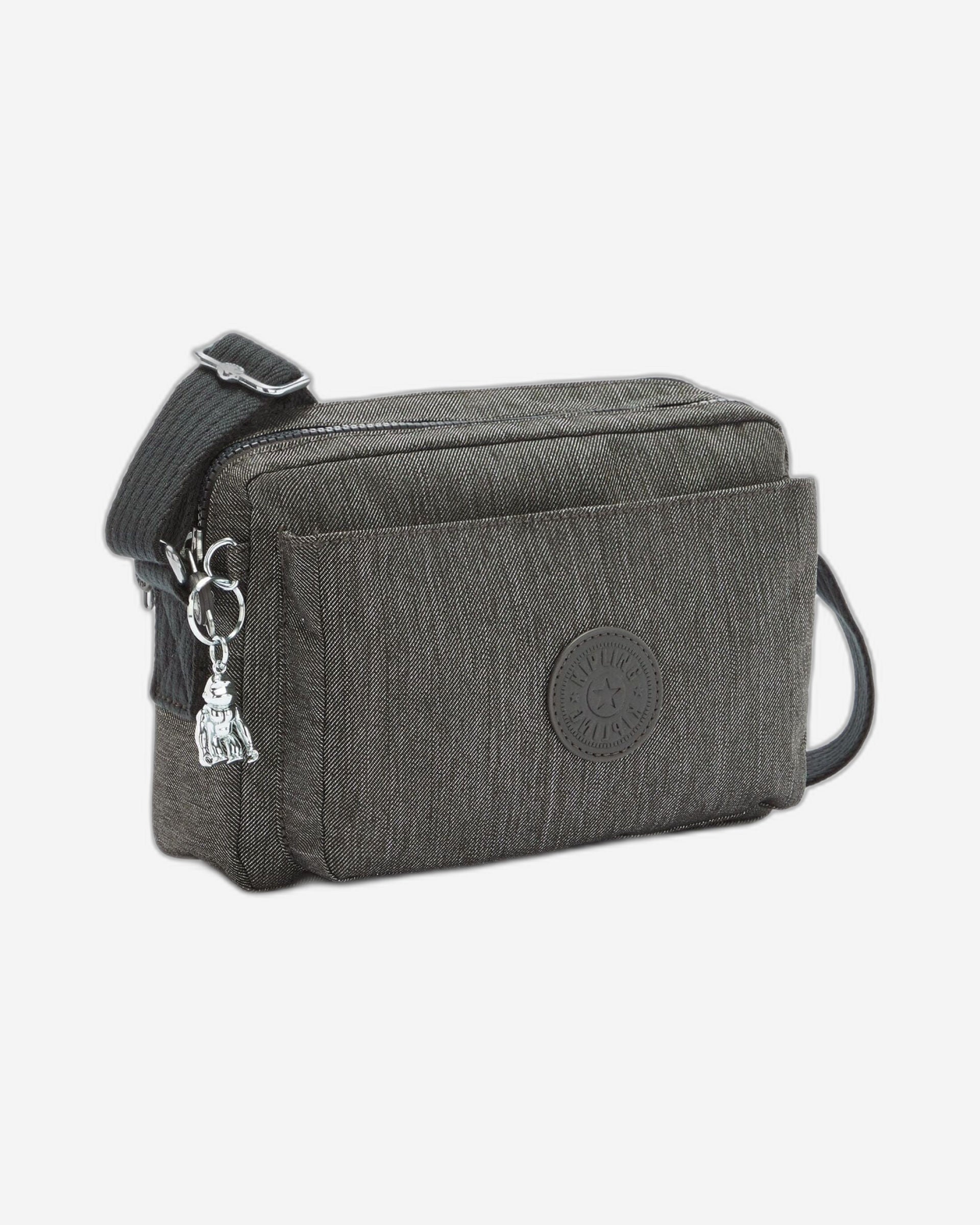 Kipling Abanu M Black Peppery Medium Crossbody Bag C2I6696-78S