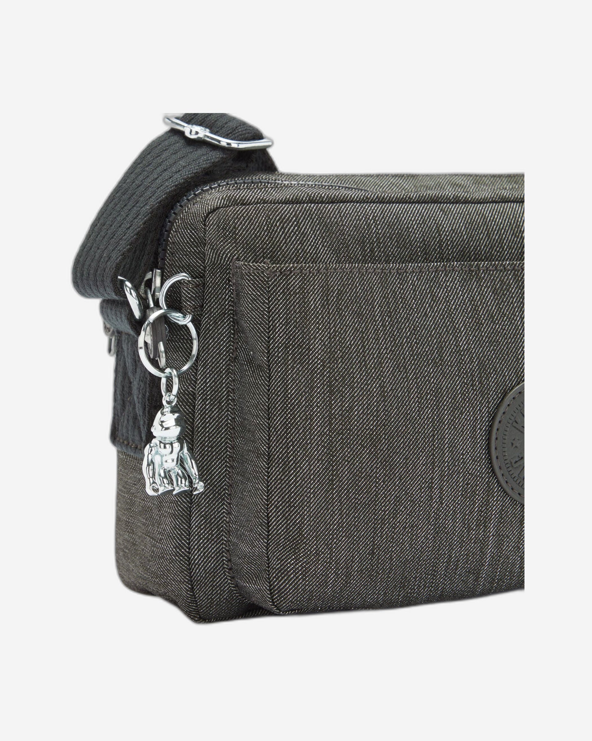 Kipling Abanu M Black Peppery Medium Crossbody Bag C2I6696-78S