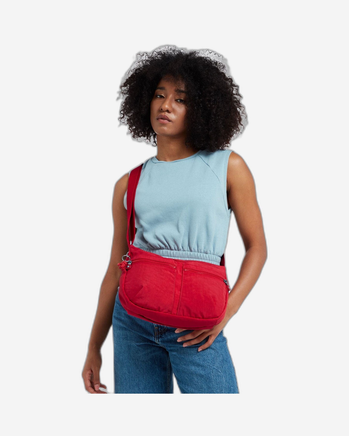 Kipling Izellah Red Rouge Medium Crossbody Bag C202144-Z33