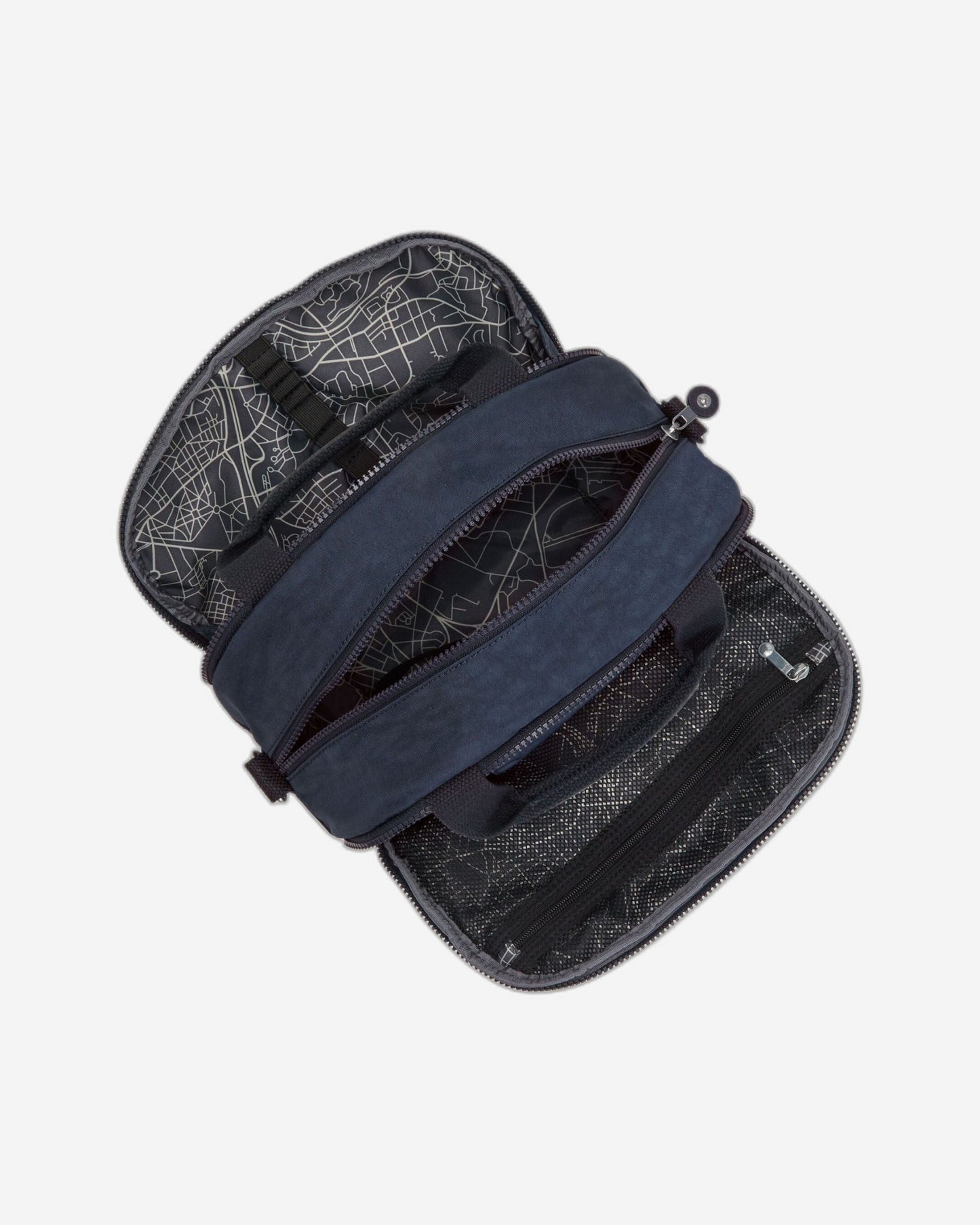 Kipling Palmbeach Blue Bleu 2 Large Toiletry Bag with Trolley Sleeve C213860-96V