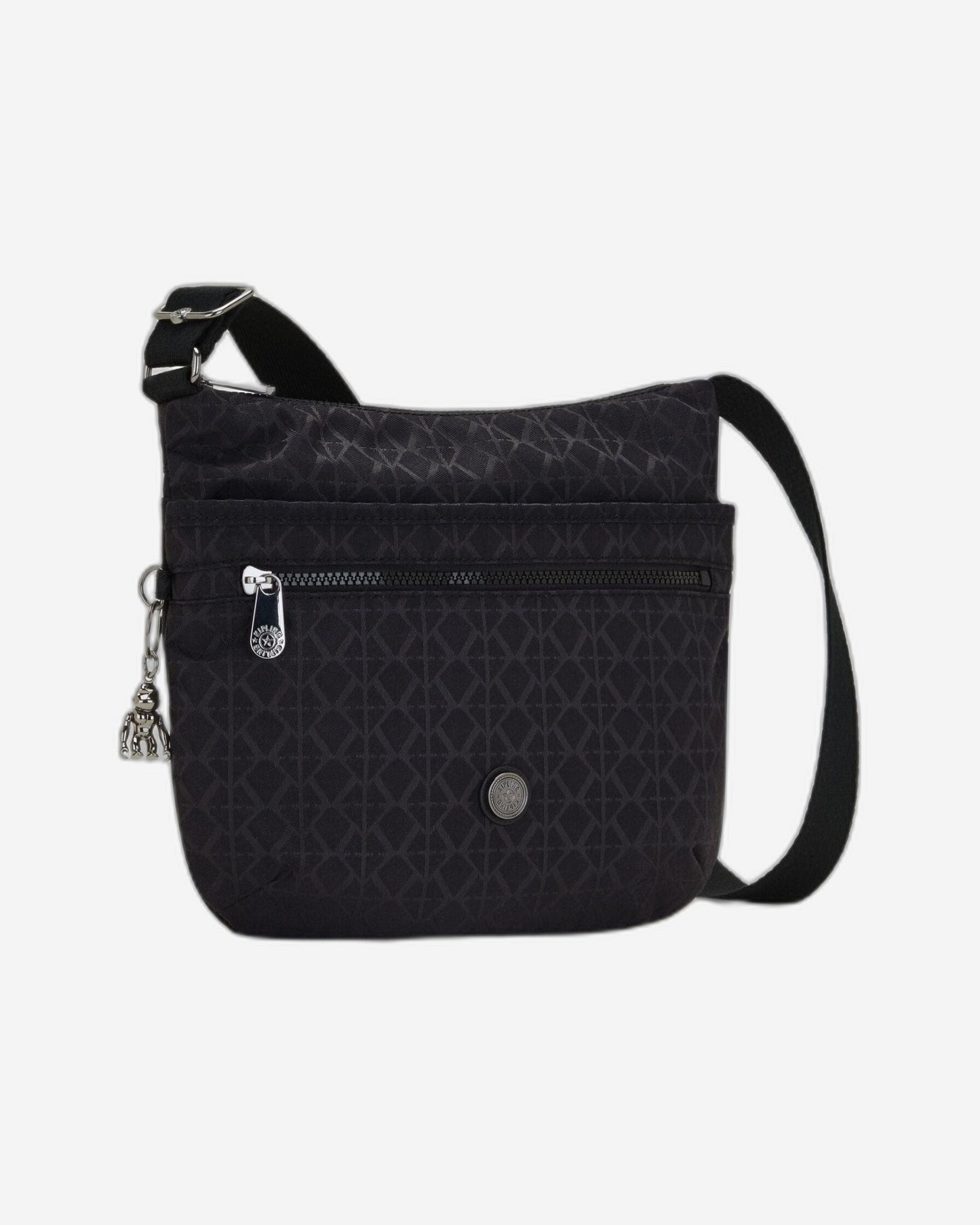 Kipling Arto Signature Blk Q Medium Crossbody Bag C2I2520-M34