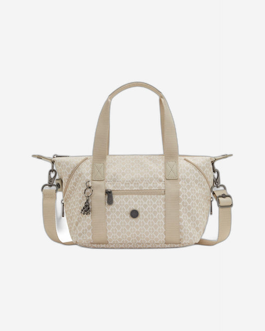 Kipling Art Mini Signature Beige Small Hand Bag C2I2526-R63