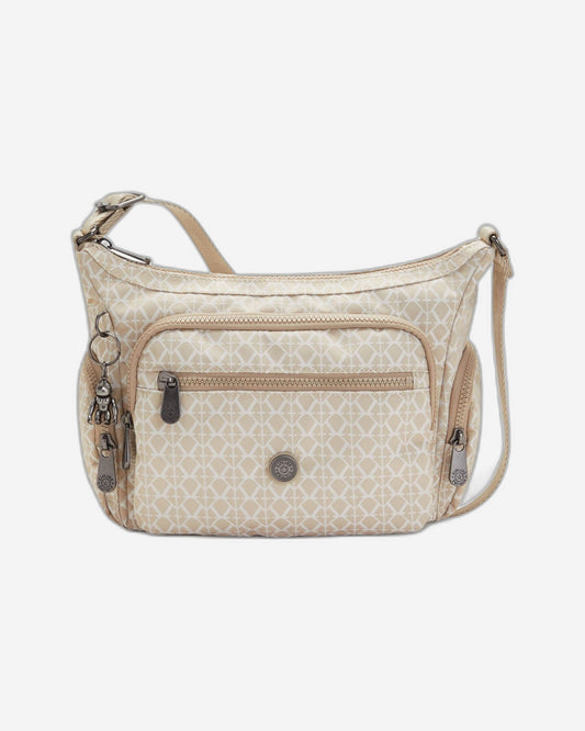 Kipling Gabbie S Signature Beige Small Crossbody Bag C2I2536-R63
