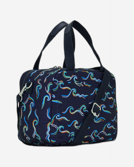 Kipling Miyo Fun Ocean Print Large Lunch Bag with Trolley Sleeve C2I2989-W92