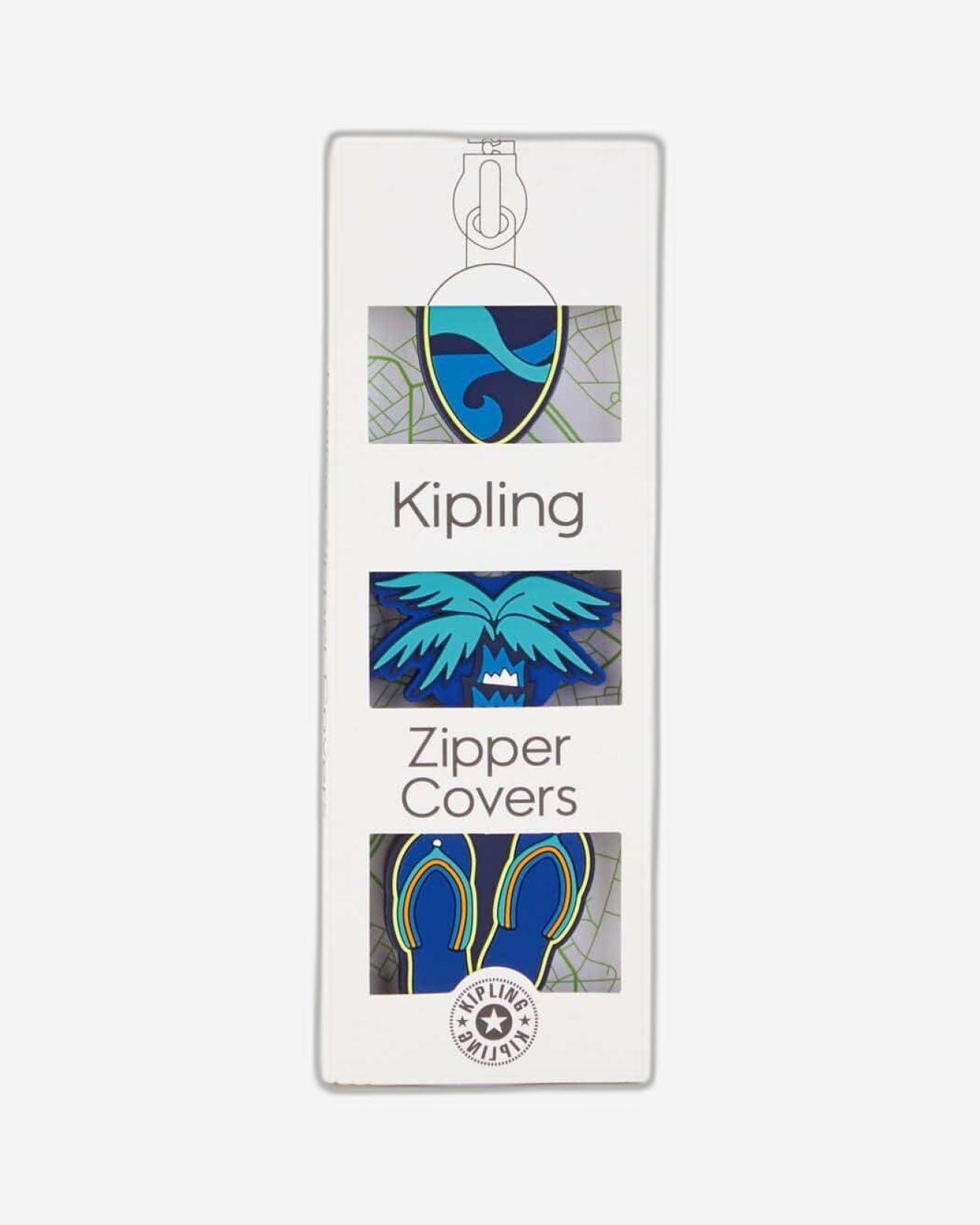Kipling BTS Pullers Mix Surfer Palm 3 Zipper Pullers C2I3479-W97