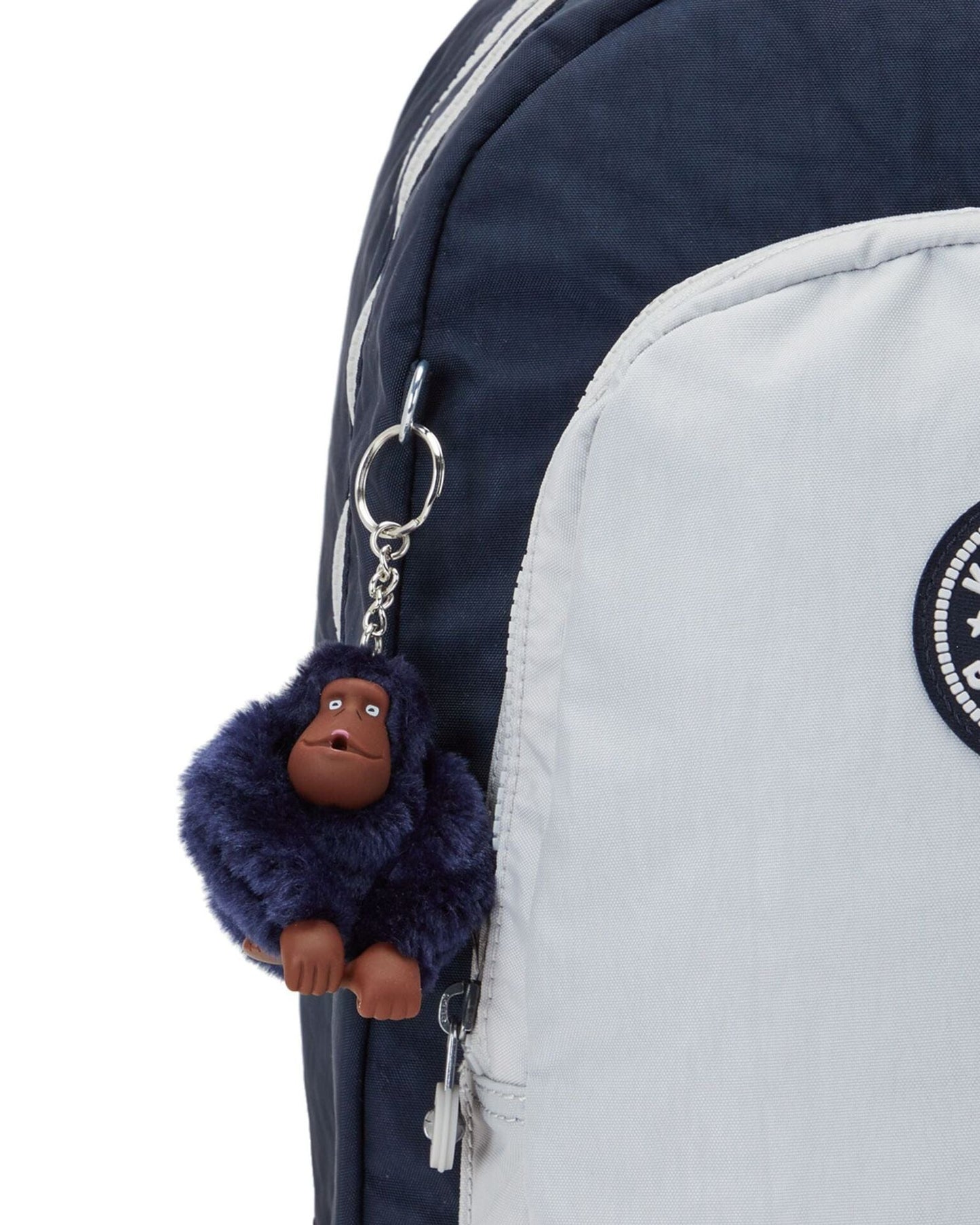 Kipling Class Room True Blue Grey Large Backpack C2I4053-U84