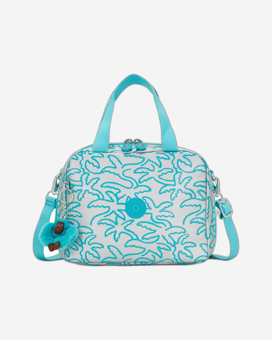 Kipling Miyo Metallic Palm Large Lunch Bag with Trolley Sleeve C2I4126-1PM