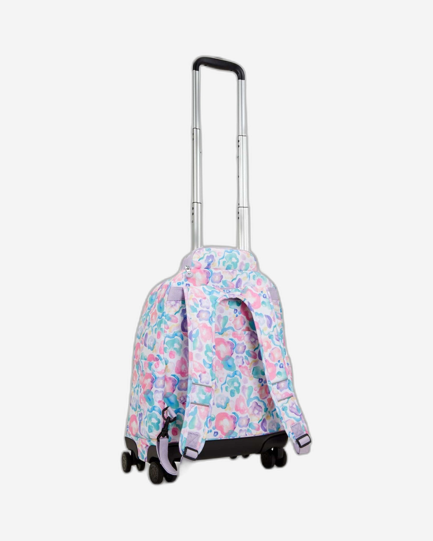 Kipling New Zea Aqua Flowers Large Wheeled Backpack C2I4674-2FW