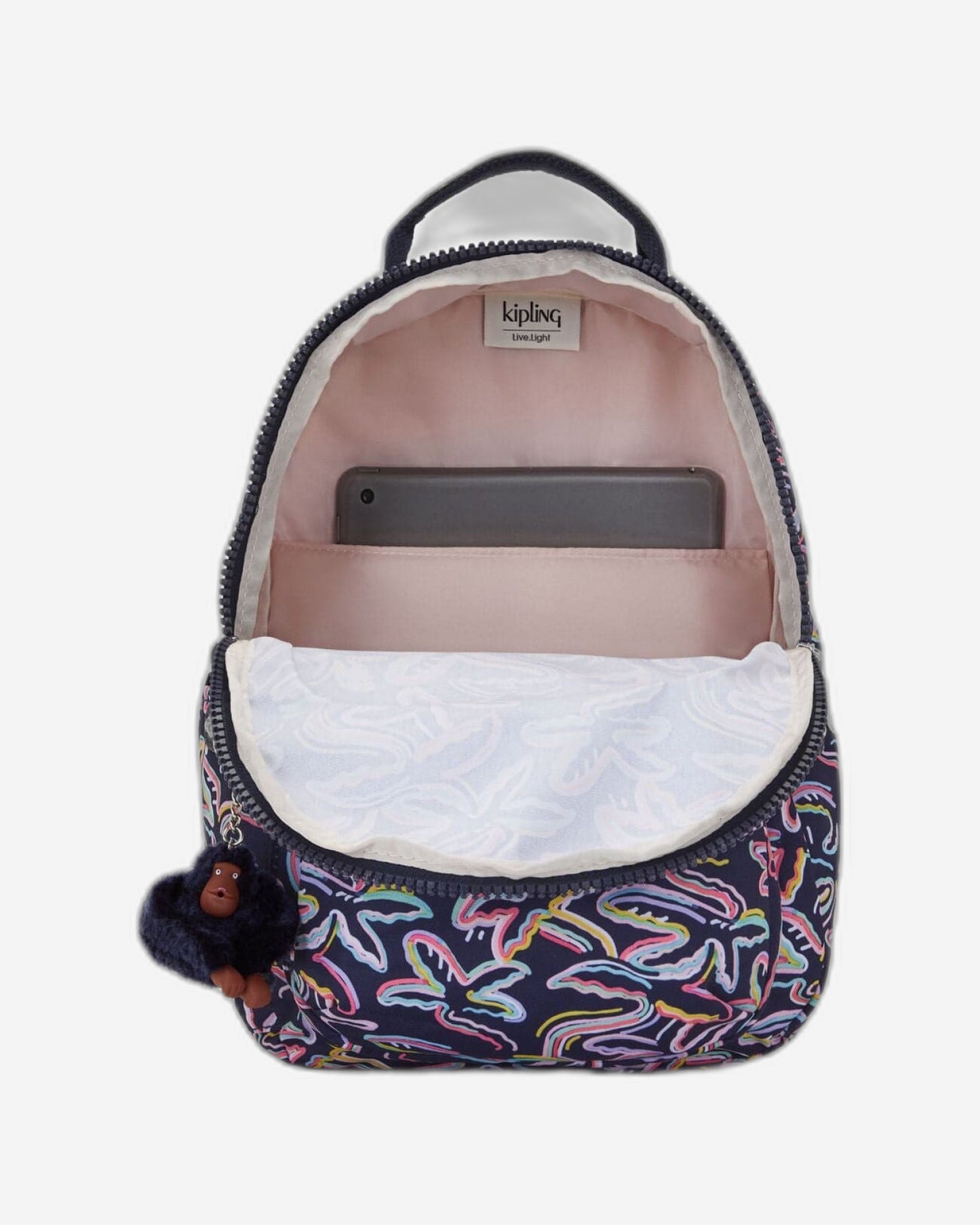 Kipling Seoul S Palm Fiesta Print Small Backpack C2I5357-3MC