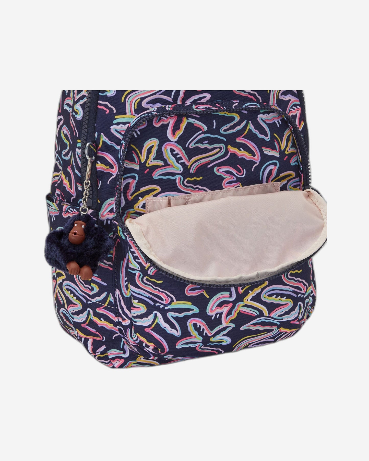 Kipling Seoul S Palm Fiesta Print Small Backpack C2I5357-3MC