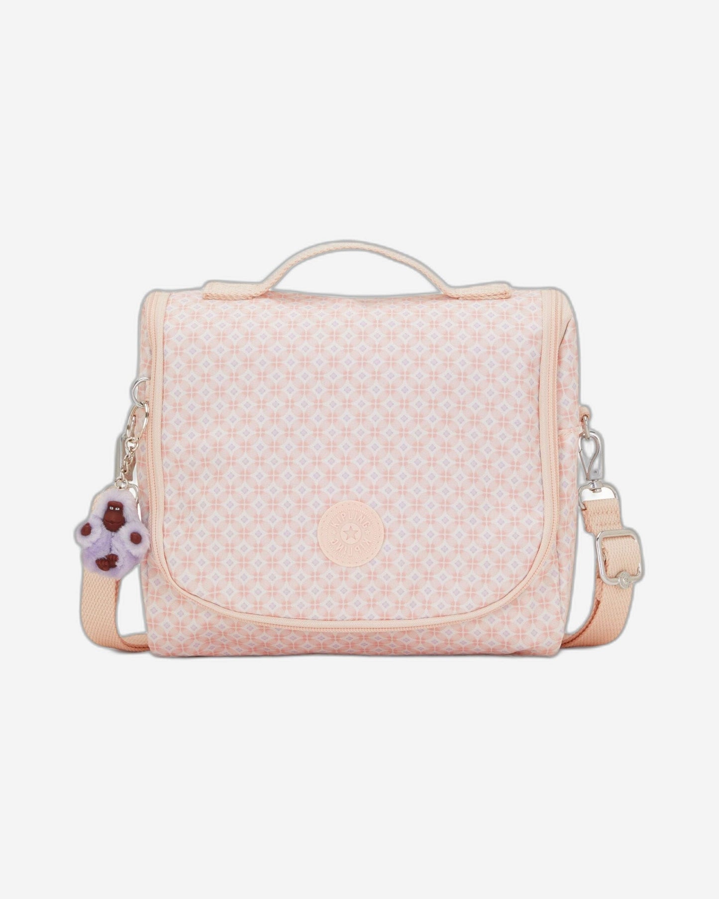 Kipling New Kichirou Girly Tile Prt Large Lunch Bag with Trolley Sleeve C2I5749-5EH